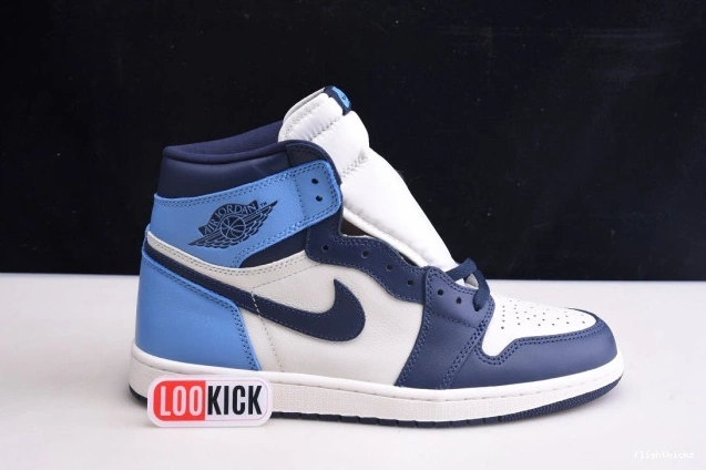 High Retro Obsidian Air Jordan 1 OG 555088-140 0812